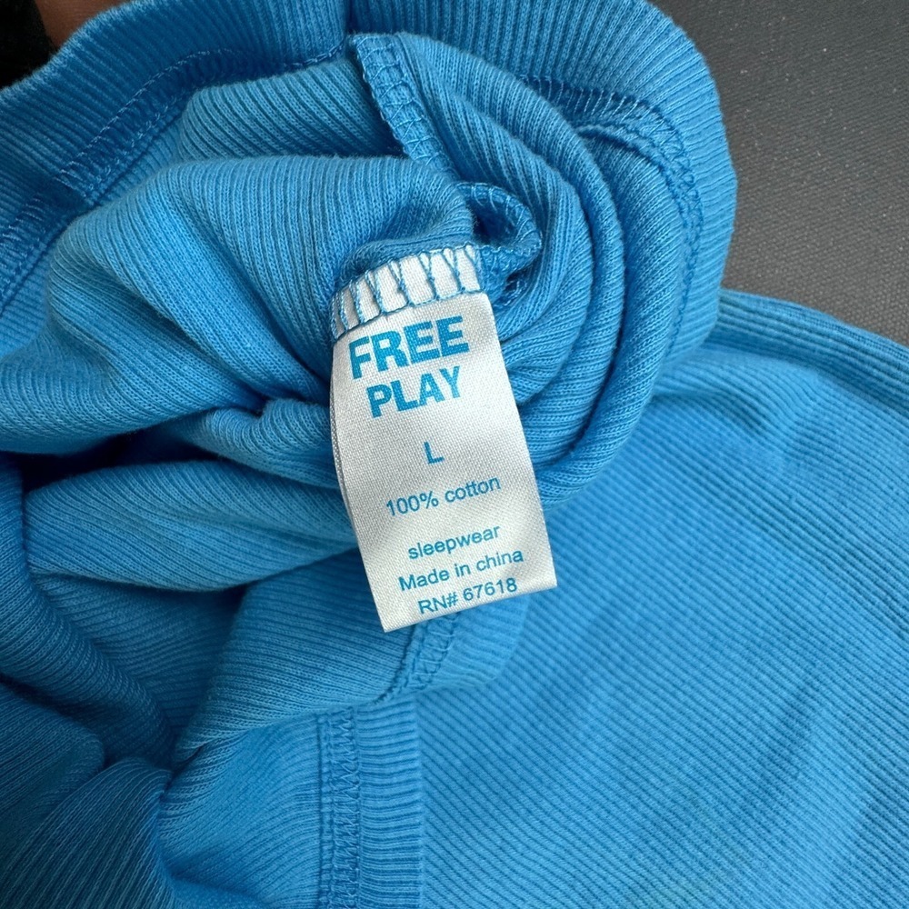 Free Play Girls Size Large Blue Graphic Cotton Tank Top Sleeveless Summer NWT - Picture 4 of 9